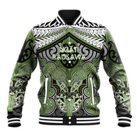 Aotearoa Iwi Ngati Raukawa Personalised Baseball Jacket Maori Kowhaiwhai Pattern