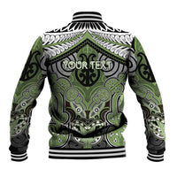 Aotearoa Iwi Ngati Raukawa Personalised Baseball Jacket Maori Kowhaiwhai Pattern