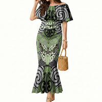 Aotearoa Iwi Ngati Raukawa Personalised Mermaid Dress Maori Kowhaiwhai Pattern