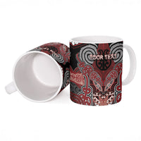 Aotearoa Iwi Ngati Toa Personalised Ceramic Mug Maori Kowhaiwhai Pattern
