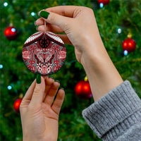 Aotearoa Iwi Ngati Toa Personalised Ceramic Ornament Maori Kowhaiwhai Pattern
