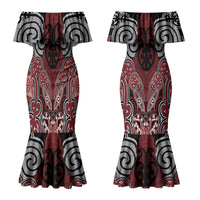 Aotearoa Iwi Ngati Toa Personalised Couples Matching Mermaid Dress and Hawaiian Shirt Maori Kowhaiwhai Pattern