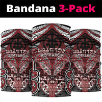 Aotearoa Iwi Ngati Toa Neck Gaiter Maori Kowhaiwhai Pattern