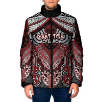 Aotearoa Iwi Ngati Toa Personalised Padded Jacket Maori Kowhaiwhai Pattern
