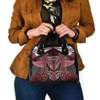 Aotearoa Iwi Ngati Toa Shoulder Handbag Maori Kowhaiwhai Pattern