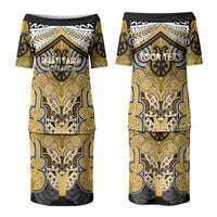 Aotearoa Iwi Ngati Tama Personalised Family Matching Puletasi and Hawaiian Shirt Maori Kowhaiwhai Pattern