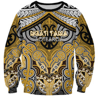 Aotearoa Iwi Ngati Tama Personalised Sweatshirt Maori Kowhaiwhai Pattern