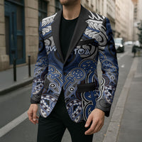 Aotearoa Iwi Ngati Tuwharetoa Personalised Blazer Maori Kowhaiwhai Pattern