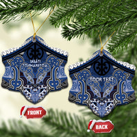 Aotearoa Iwi Ngati Tuwharetoa Personalised Ceramic Ornament Maori Kowhaiwhai Pattern