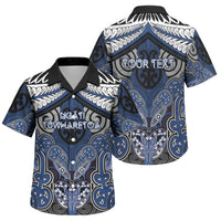 Aotearoa Iwi Ngati Tuwharetoa Personalised Family Matching Short Sleeve Bodycon Dress and Hawaiian Shirt Maori Kowhaiwhai Pattern