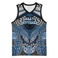 Aotearoa Iwi Ngati Mutunga Personalised Basketball Jersey Maori Kowhaiwhai Pattern