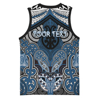 Aotearoa Iwi Ngati Mutunga Personalised Basketball Jersey Maori Kowhaiwhai Pattern