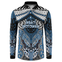 Aotearoa Iwi Ngati Mutunga Personalised Button Sweatshirt Maori Kowhaiwhai Pattern