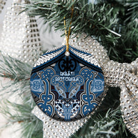 Aotearoa Iwi Ngati Mutunga Personalised Ceramic Ornament Maori Kowhaiwhai Pattern