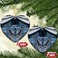 Aotearoa Iwi Ngati Mutunga Personalised Ceramic Ornament Maori Kowhaiwhai Pattern