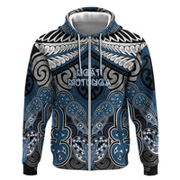Aotearoa Iwi Ngati Mutunga Personalised Hoodie Maori Kowhaiwhai Pattern