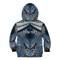 Aotearoa Iwi Ngati Mutunga Personalised Kid Hoodie Maori Kowhaiwhai Pattern