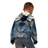 Aotearoa Iwi Ngati Mutunga Personalised Kid Hoodie Maori Kowhaiwhai Pattern