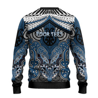 Aotearoa Iwi Ngati Mutunga Personalised Ugly Christmas Sweater Maori Kowhaiwhai Pattern