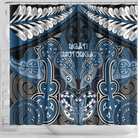 Aotearoa Iwi Ngati Mutunga Shower Curtain Maori Kowhaiwhai Pattern