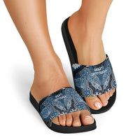 Aotearoa Iwi Ngati Mutunga Slide Sandals Maori Kowhaiwhai Pattern