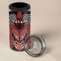 Aotearoa Iwi Te Ati Awa Personalised 4 in 1 Can Cooler Tumbler Maori Kowhaiwhai Pattern