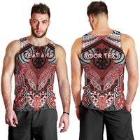 Aotearoa Iwi Te Ati Awa Personalised Men Tank Top Maori Kowhaiwhai Pattern
