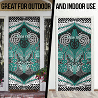 Aotearoa Iwi Ngati Maru Personalised Door Cover Maori Kowhaiwhai Pattern