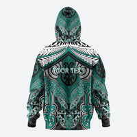 Aotearoa Iwi Ngati Maru Personalised Zip Hoodie Maori Kowhaiwhai Pattern