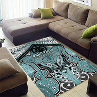 Aotearoa Iwi Ngati Paoa Area Rug Maori Kowhaiwhai Pattern