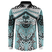 Aotearoa Iwi Ngati Paoa Personalised Button Sweatshirt Maori Kowhaiwhai Pattern