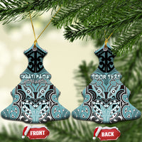 Aotearoa Iwi Ngati Paoa Personalised Ceramic Ornament Maori Kowhaiwhai Pattern