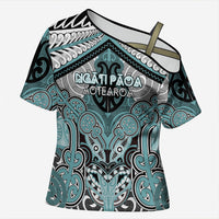 Aotearoa Iwi Ngati Paoa Personalised Cross Shoulder Shirt Maori Kowhaiwhai Pattern
