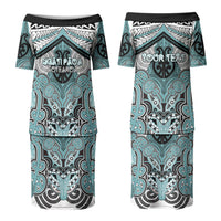 Aotearoa Iwi Ngati Paoa Personalised Family Matching Puletasi and Hawaiian Shirt Maori Kowhaiwhai Pattern