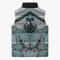 Aotearoa Iwi Ngati Paoa Personalised Sleeveless Puffer Jacket Maori Kowhaiwhai Pattern