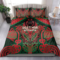 Aotearoa Iwi Ngati Hine Bedding Set Maori Kowhaiwhai Pattern