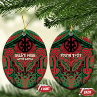 Aotearoa Iwi Ngati Hine Personalised Ceramic Ornament Maori Kowhaiwhai Pattern