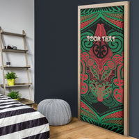 Aotearoa Iwi Ngati Hine Personalised Door Cover Maori Kowhaiwhai Pattern