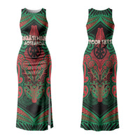 Aotearoa Iwi Ngati Hine Personalised Family Matching Tank Maxi Dress and Hawaiian Shirt Maori Kowhaiwhai Pattern