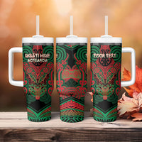 Aotearoa Iwi Ngati Hine Personalised Tumbler With Handle Maori Kowhaiwhai Pattern