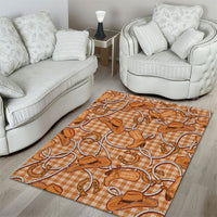 Brown Hawaii Palaka Cowboy Area Rug Hawaiian Paniolo Festival Spirit LT19 - Polynesian Pride