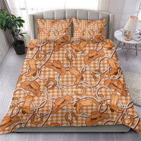 Brown Hawaii Palaka Cowboy Bedding Set Hawaiian Paniolo Festival Spirit LT19 - Polynesian Pride