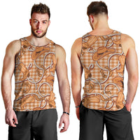 Brown Hawaii Palaka Cowboy Men Tank Top Hawaiian Paniolo Festival Spirit LT19 - Polynesian Pride