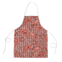 Red Hawaii Palaka Cowboy Apron Hawaiian Paniolo Festival Spirit LT19 Red - Polynesian Pride
