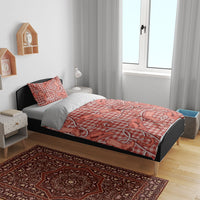 Red Hawaii Palaka Cowboy Bedding Set Hawaiian Paniolo Festival Spirit LT19 - Polynesian Pride