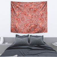 Red Hawaii Palaka Cowboy Tapestry Hawaiian Paniolo Festival Spirit LT19 - Polynesian Pride