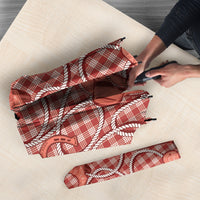 Red Hawaii Palaka Cowboy Umbrella Hawaiian Paniolo Festival Spirit LT19 - Polynesian Pride