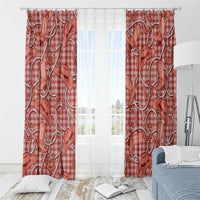 Red Hawaii Palaka Cowboy Window Curtain Hawaiian Paniolo Festival Spirit LT19 - Polynesian Pride
