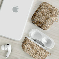 Beige Hawaii Palaka Cowboy AirPods Case Hawaiian Paniolo Festival Spirit LT19 - Polynesian Pride