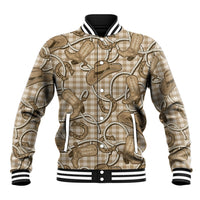 Beige Hawaii Palaka Cowboy Baseball Jacket Hawaiian Paniolo Festival Spirit LT19 Unisex Beige - Polynesian Pride
